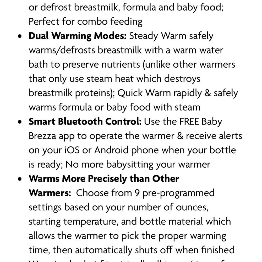 Baby Brezza Bottle Warmer With Bluetooth - Picture 3 of 3